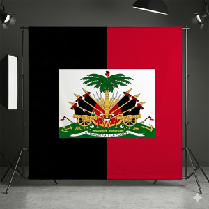 Haiti Flag Backdrop